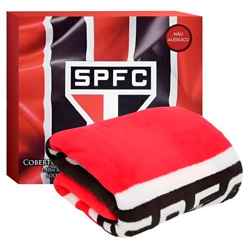 Almofada ou manta com tema do SPFC