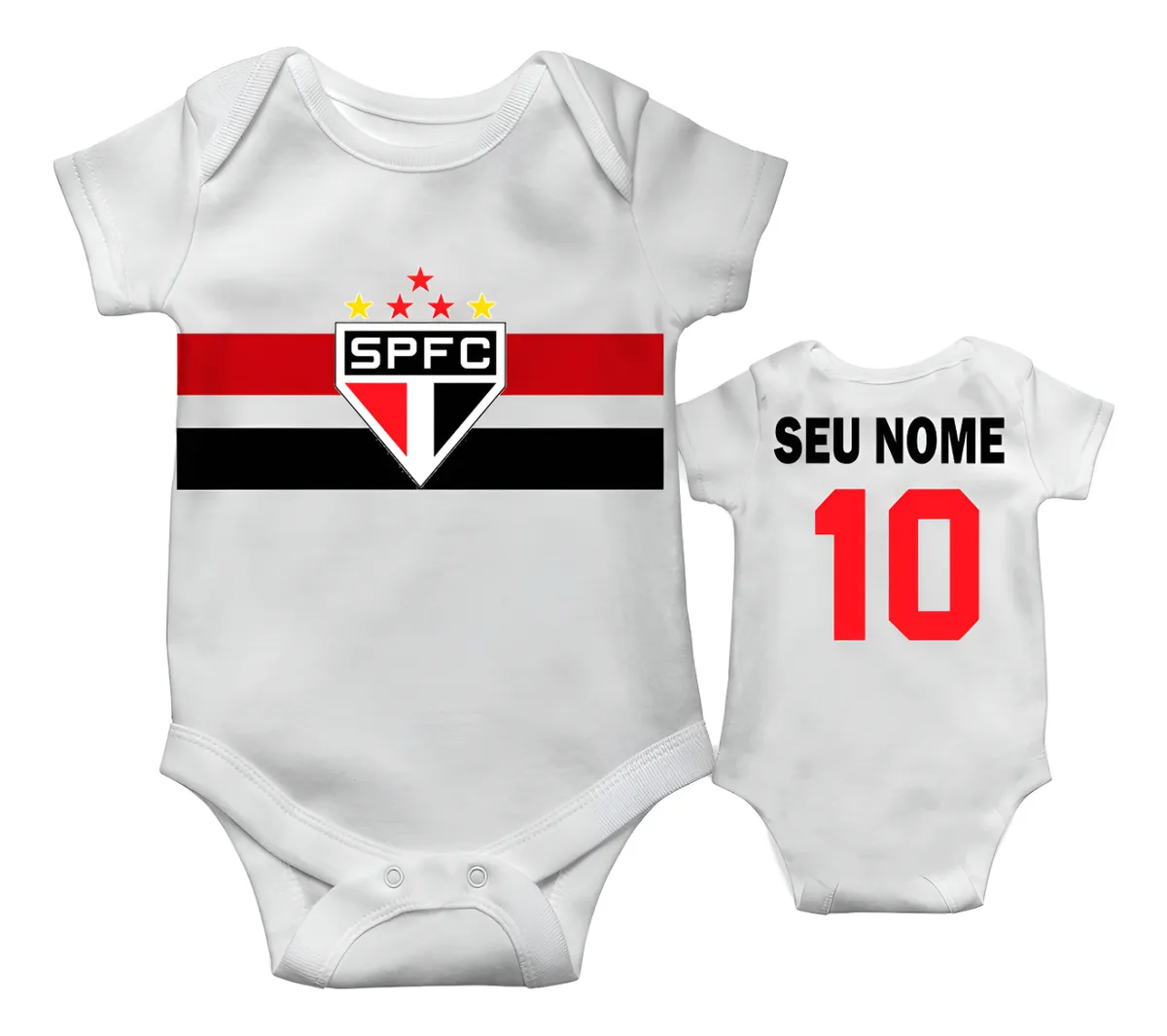 Body Infantil Personalizado São Paulo Fc Com Nome