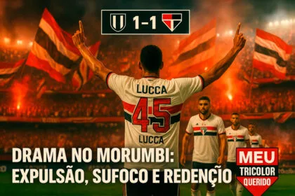 Estreia mágica de Lucca salva São Paulo após expulsão de Alisson