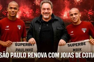 São Paulo renova com trio revelado em Cotia: Maik, Paulinho e Igor Felisberto