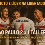 Jogadores do São Paulo comemoram vitória sobre o Talleres no Morumbis
