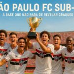 Jogadores do São Paulo FC Sub-20 durante treino em Cotia