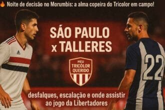 São Paulo x Talleres: onde assistir, escalação e desfalques