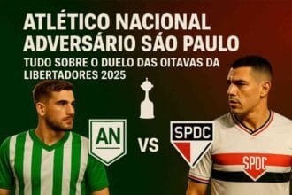Atlético Nacional adversário do São Paulo nas oitavas da Libertadores 2025