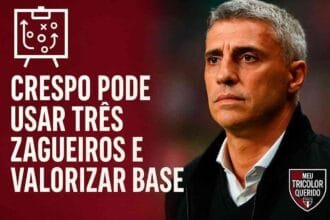 Crespo planeja São Paulo com três zagueiros e aposta em Cotia