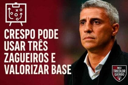 Crespo planeja São Paulo com três zagueiros e aposta em Cotia