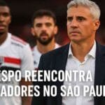 Crespo reencontra jogadores no São Paulo em seu retorno ao clube