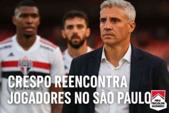 Crespo reencontra jogadores no São Paulo em seu retorno ao clube