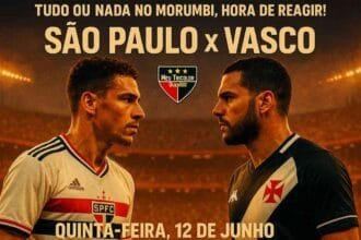 São Paulo x Vasco no Morumbis pela 12ª rodada do Brasileirão 2025