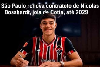 Nicolas Bosshardt, joia de Cotia, renova com o São Paulo até 2029