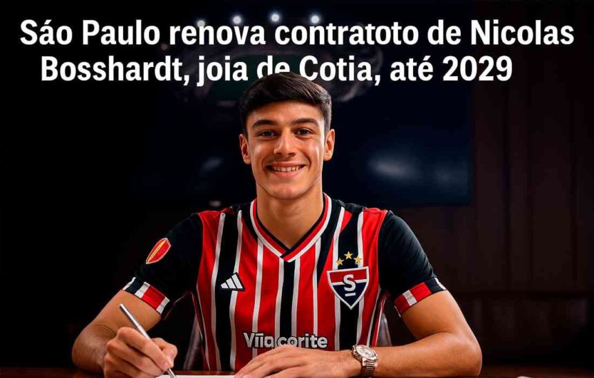 Nicolas Bosshardt, joia de Cotia, renova com o São Paulo até 2029
