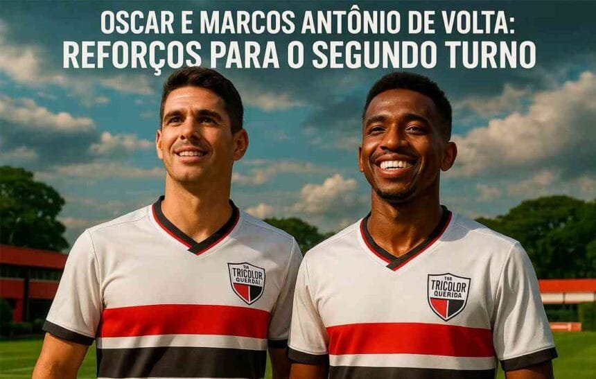 Oscar e Marcos Antônio voltam aos treinos e viram reforços no São Paulo