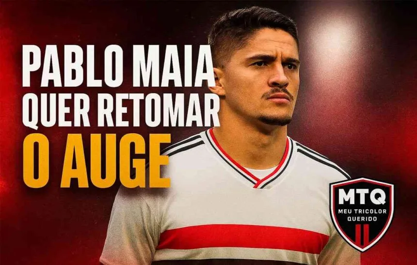 Pablo Maia tenta recuperar protagonismo no São Paulo após semestre fora
