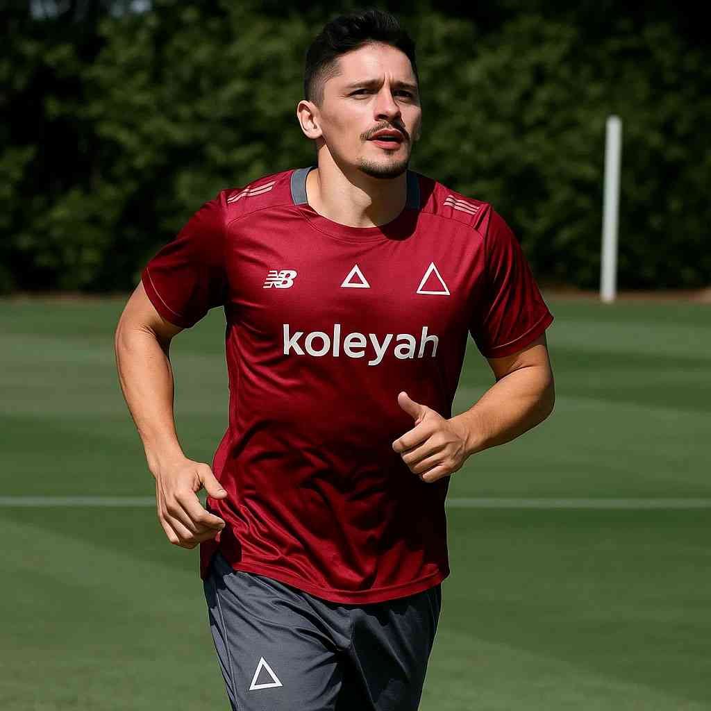 Pablo Maia treinando no São Paulo FC após lesão