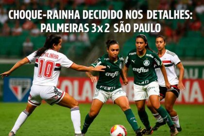 Palmeiras vence São Paulo no Choque-Rainha do Paulistão Feminino