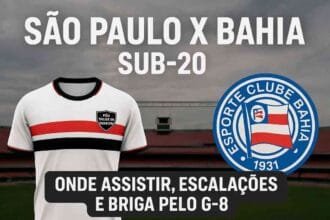 São Paulo x Bahia Sub-20: onde assistir, escalações e briga pelo G-8
