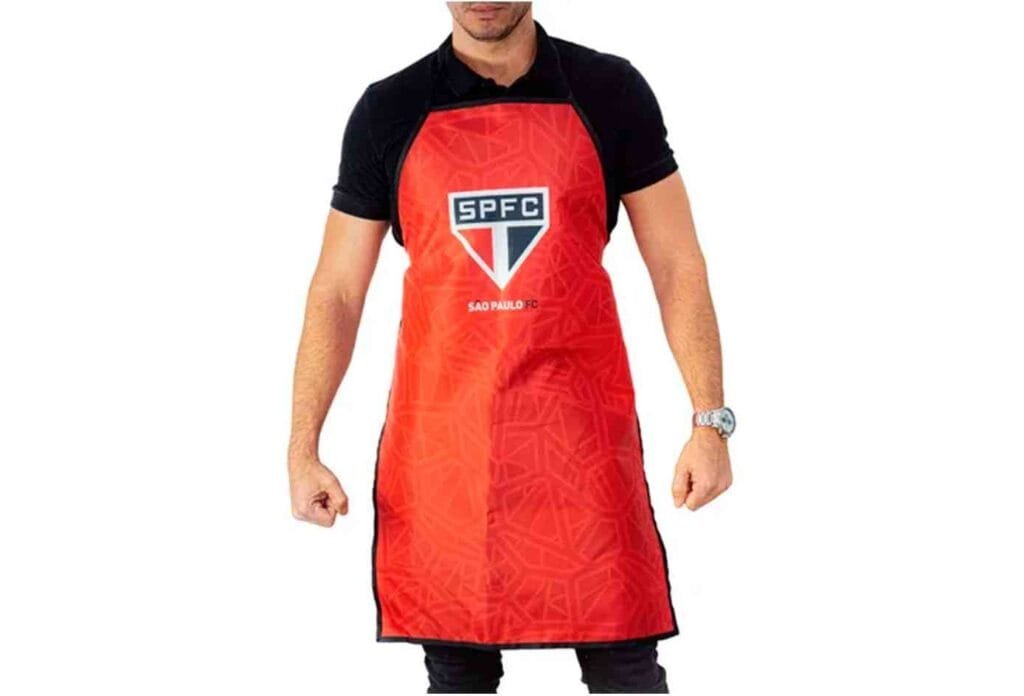 Avental Unissex São Paulo Licenciada - Sude Cor Vermelho