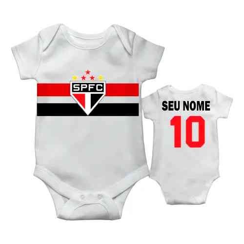 Body Infantil Personalizado São Paulo Fc Com Nome