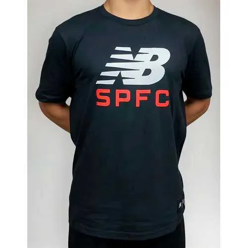 Camiseta São Paulo Casual Masculina Oficial New Balance Spfc