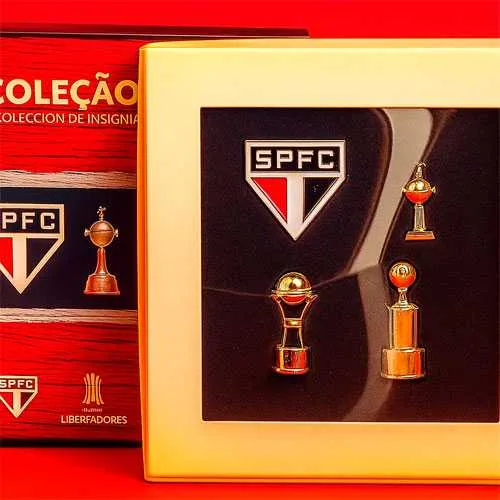 Coleção De Pins São Paulo Libertadores + Sudamericana+recopa