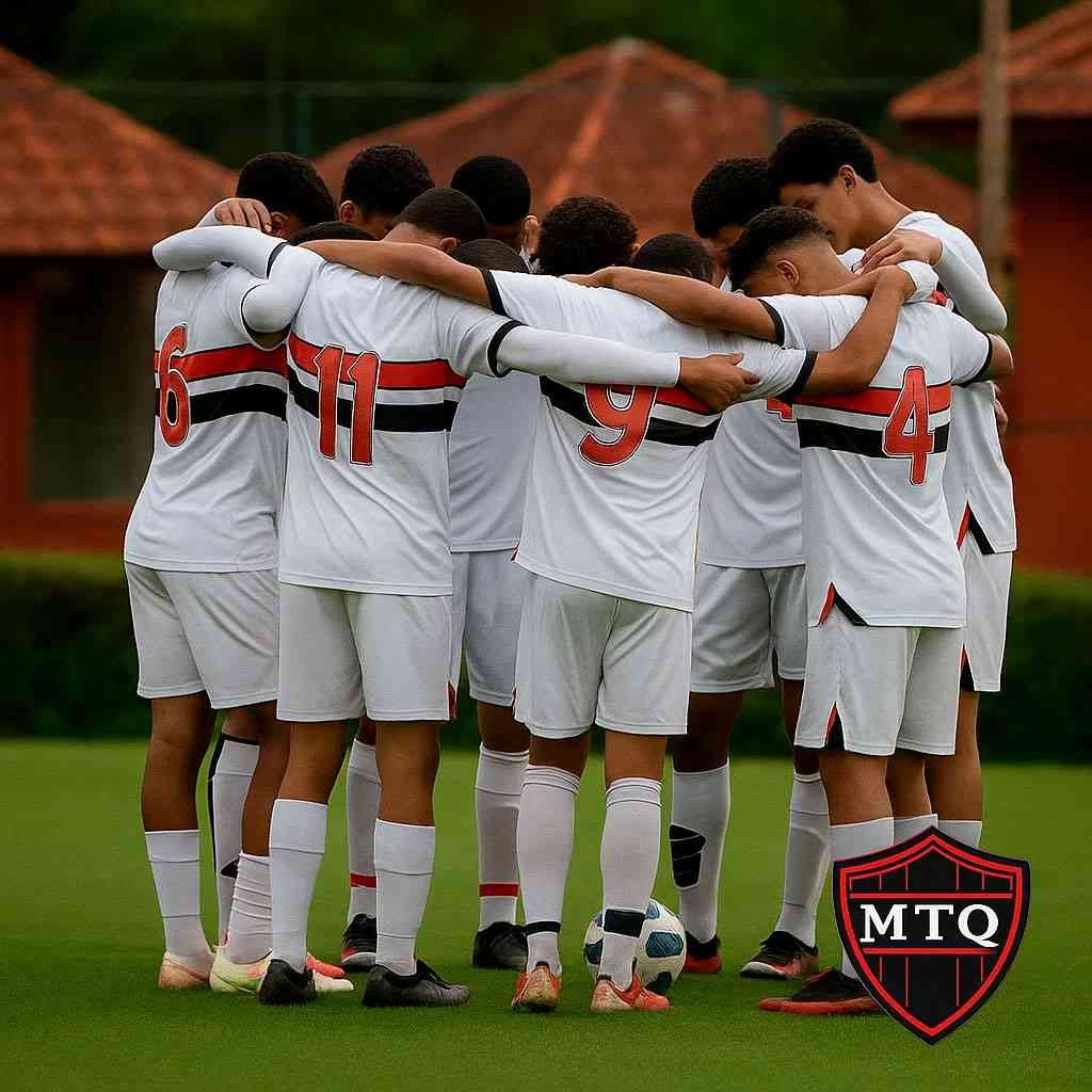 Jogadores Do São Paulo Sub-17 Em Campo Após Derrota Para O Athletico-Pr Em Cotia