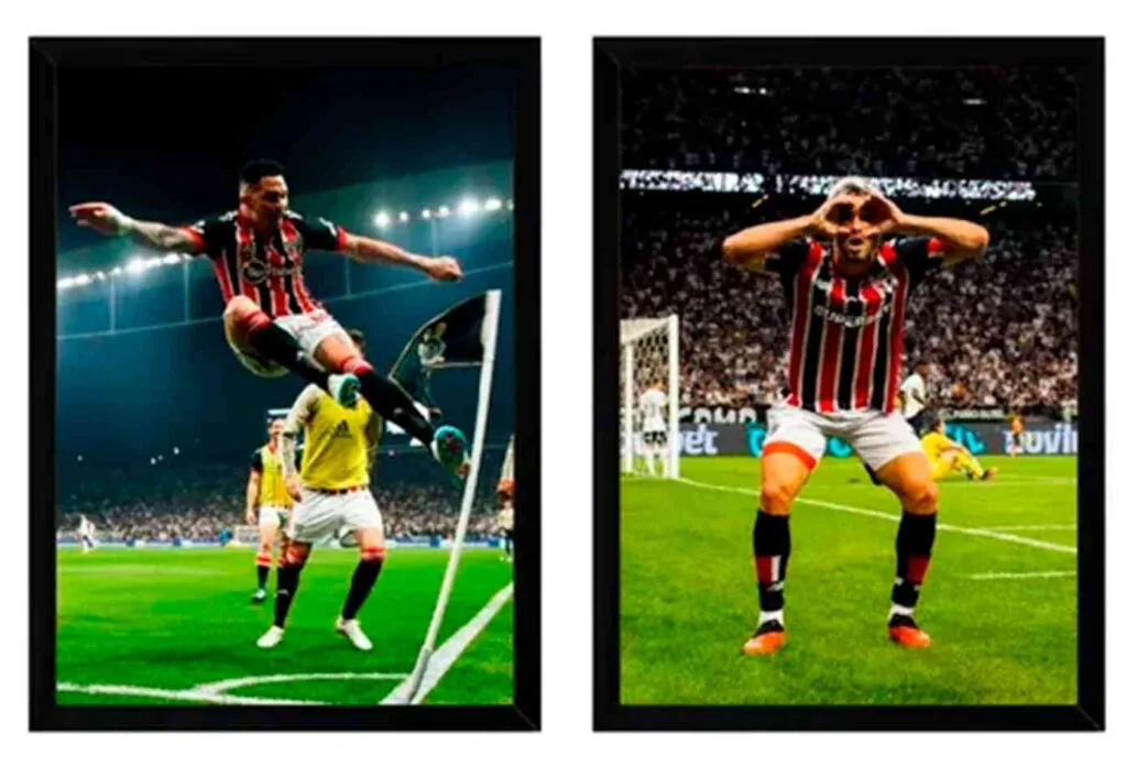 Kit Quadro Decorativo São Paulo Fc Calleri Luciano