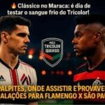 Torcida no Maracanã celebrando duelo Flamengo x São Paulo