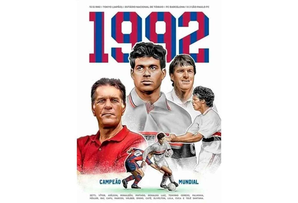 Poster Retrô Spfc O Soberano 1992