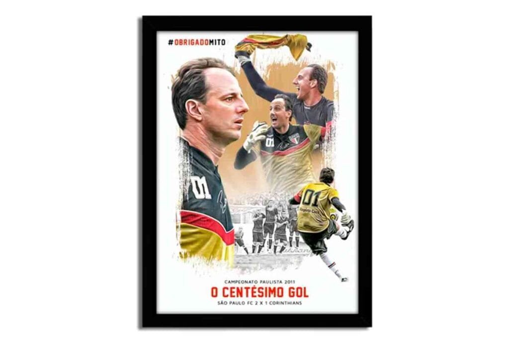 Quadro Decorativo São Paulo Fc Rogério Ceni Centésimo Gol