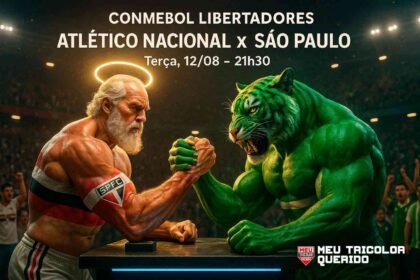 Atlético Nacional x São Paulo onde assistir: horário, transmissão e prováveis escalações