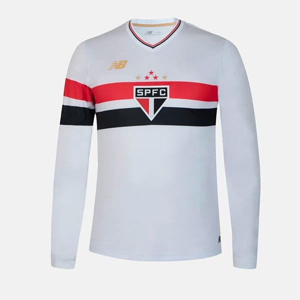 🧣 Torcedor raiz também sente frio: veja como usar o manto tricolor nos dias gelados 3 Camisa SPFC 2025 Manga Longa