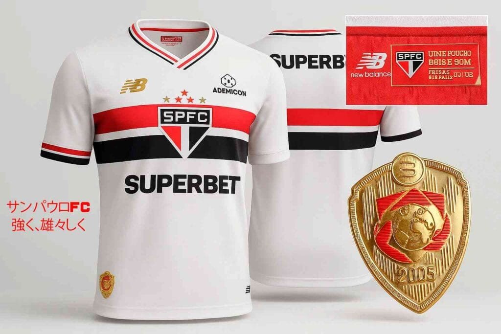 Camisas do São Paulo FC branca jogador