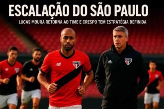 Escalação do São Paulo contra o Vitória: Lucas à disposição e Crespo com força máxima no Morumbis