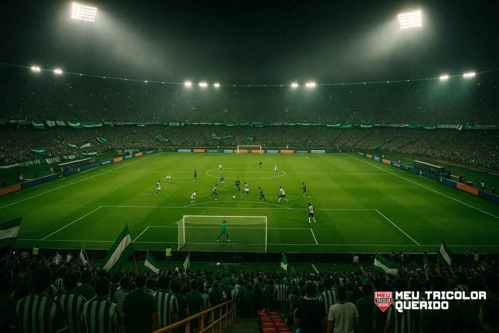 Retrospecto São Paulo x Atlético Nacional: a história em números, memórias e lições para hoje 2 Retrospecto São Paulo x Atlético Nacional: ida em Medellín no estádio Atanasio Girardot, jogo intenso e marcação forte.