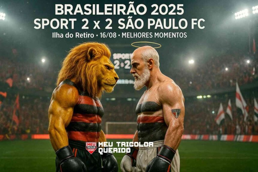 Sport 2 x 2 São Paulo: estreia nervosa no gol e reação na marra 1 Sport 2 x 2 São Paulo na Ilha do Retiro: Maik comemora o gol de empate nos acréscimos