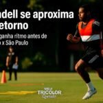 Wendell se aproxima de retorno no São Paulo FC durante treino no CT da Barra Funda