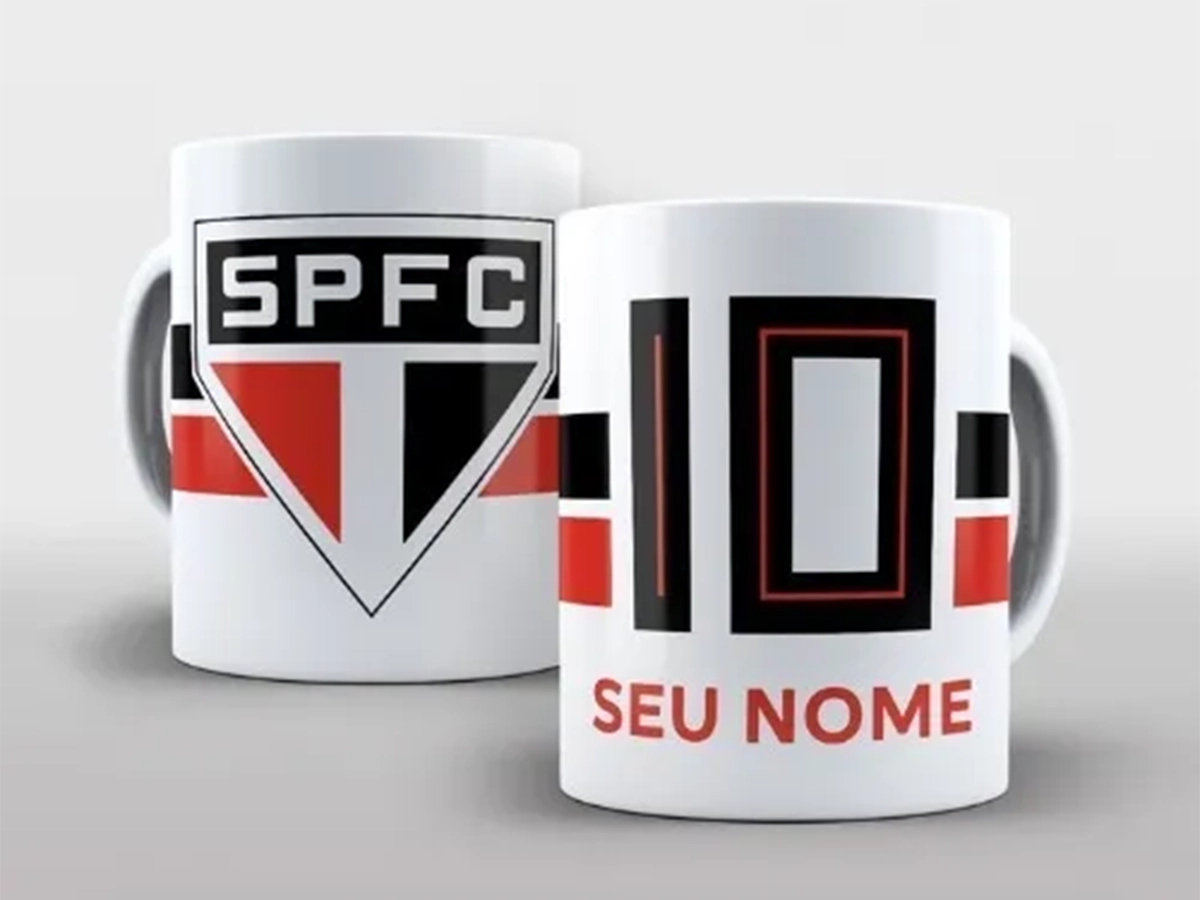 Caneca SPFC personalizada