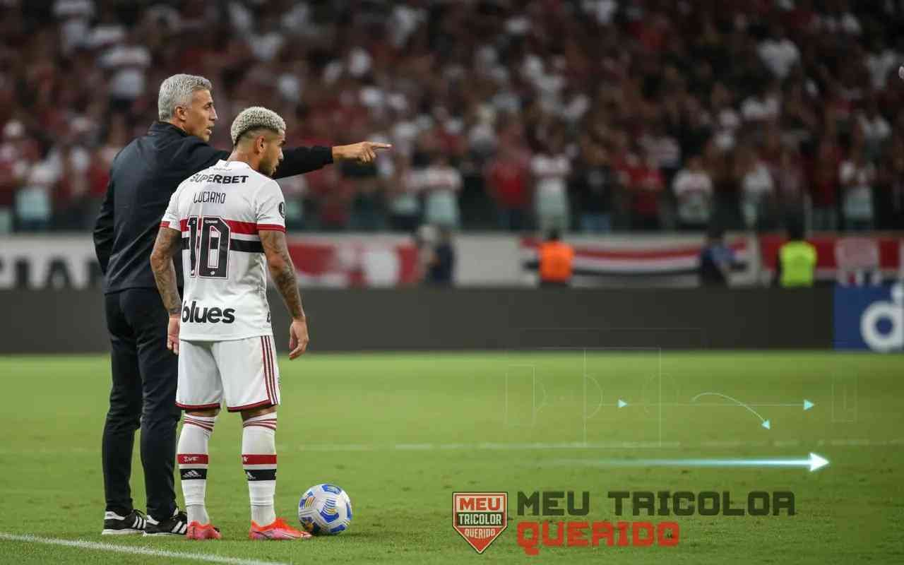 Plano de jogo de Hernán Crespo com Luciano como garçom — Luciano 6 assistências 2025