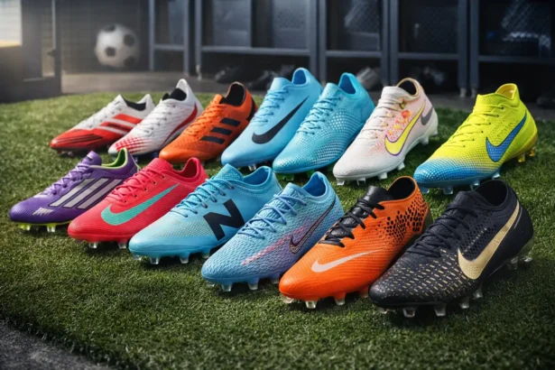 Imagem ilustrativa com as melhores chuteiras de campo