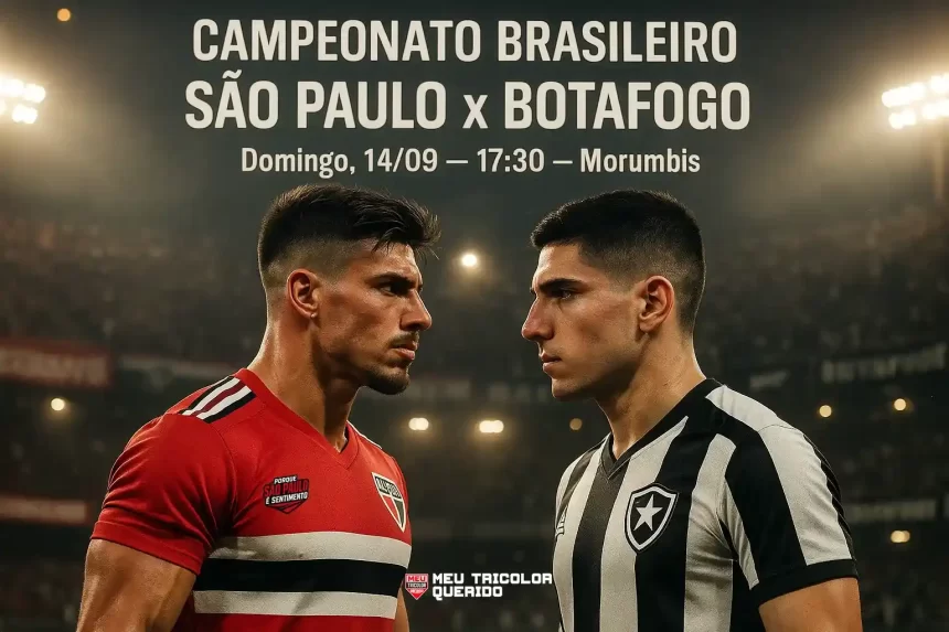 São Paulo x Botafogo no Morumbis, arquibancadas cheias e clima de decisão