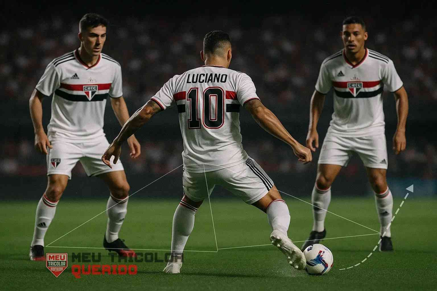 Triangulações do São Paulo com Luciano como garçom — Luciano triplica assistências no São Paulo