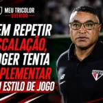 escalação do São Paulo sem repetição no trabalho de Roger Machado
