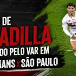 Gesto de Bobadilla analisado pelo VAR em Corinthians x São Paulo