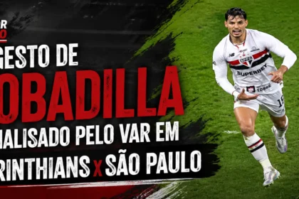Gesto de Bobadilla analisado pelo VAR em Corinthians x São Paulo