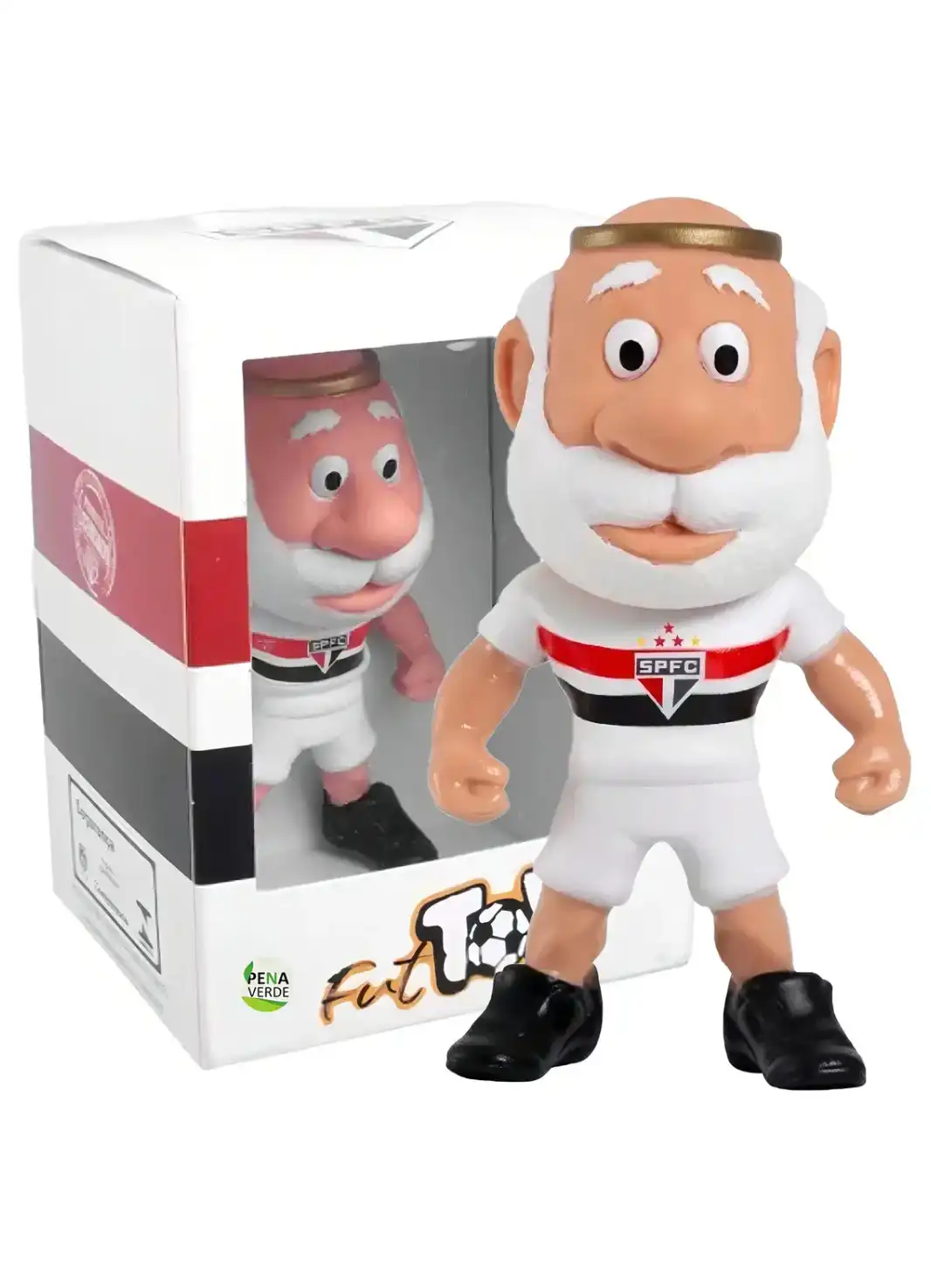Mascote colecionável São Paulo FC Fut Toy Boneco de vinil do mascote tricolor do São Paulo FC