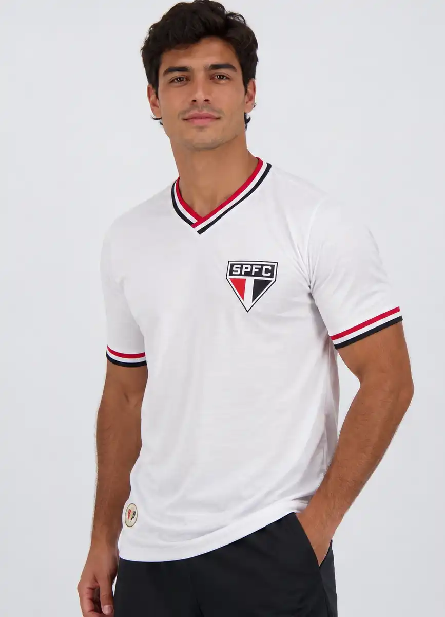 Camisa São Paulo Tokyo 1993 branca Camisa retrô branca do São Paulo Tokyo 1993