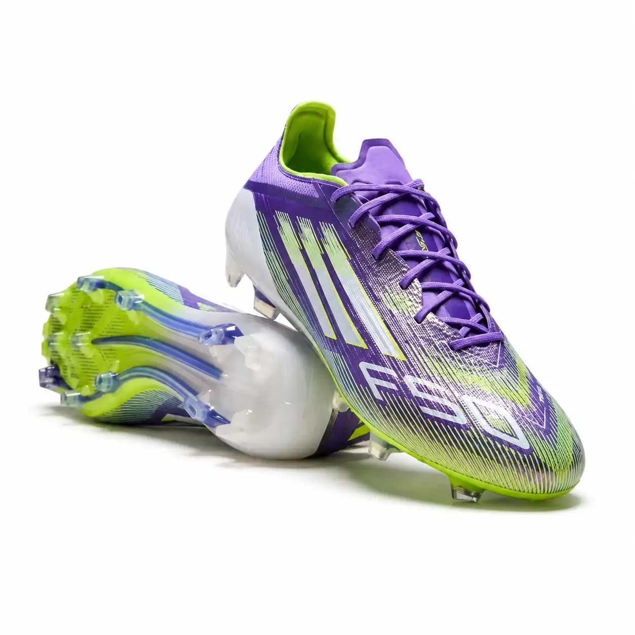 Adidas F50 Elite FG Roxa adulta com cadarços para campo