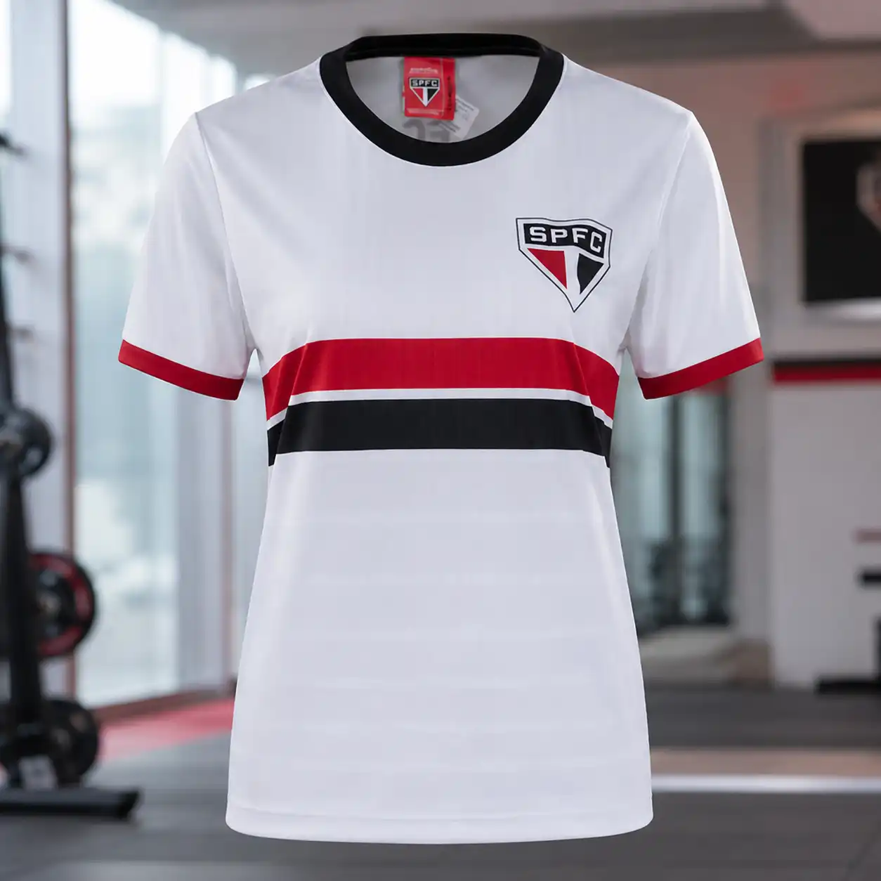Camisa São Paulo FC Tela Feminina Branca Braziline