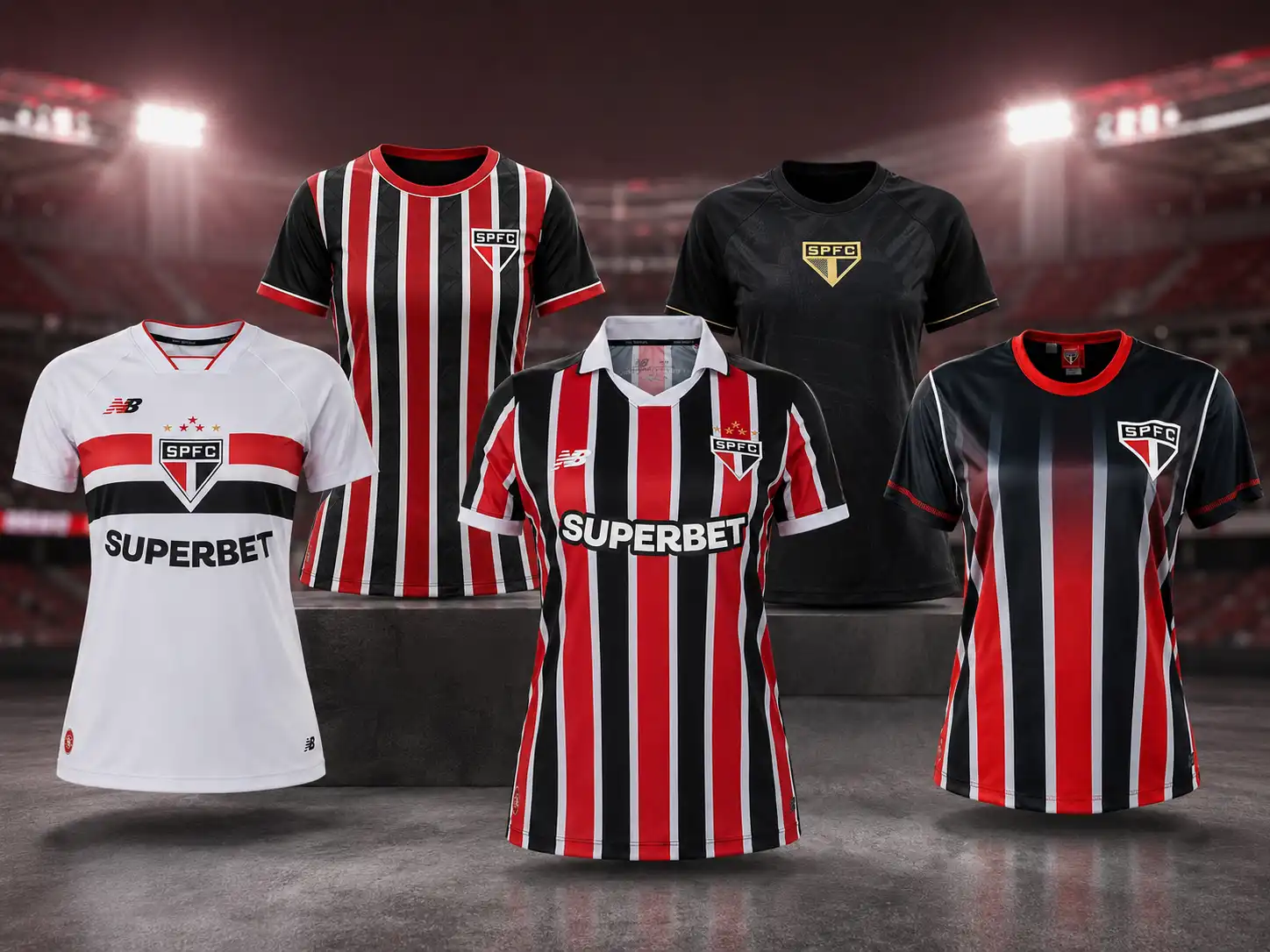 Melhores camisas femininas do São Paulo FC 2026/27 em comparação