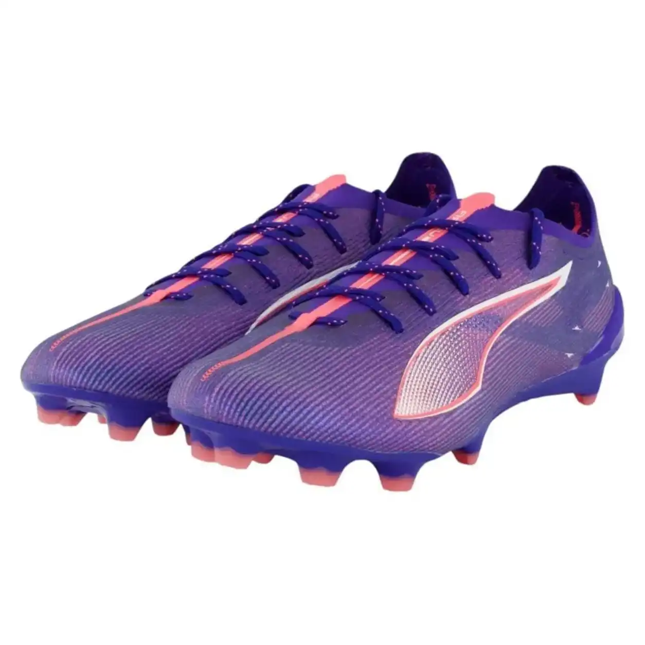 Puma Ultra 5 Ultimate FG adulta branca e laranja